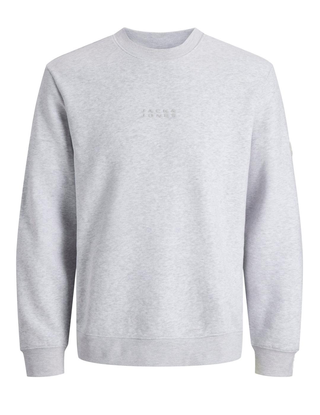 Sudadera Jack&Jones Point core ajuste relajado gris hombre
