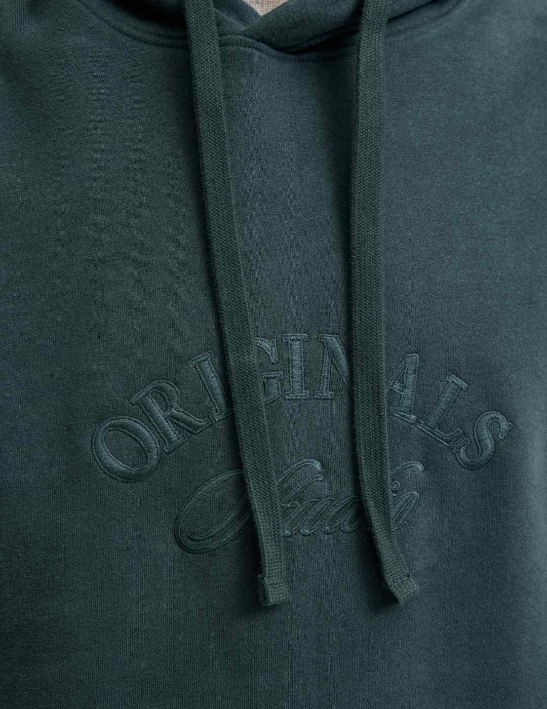 Sudadera Jack & Jones Bleecker con capucha verde hombre