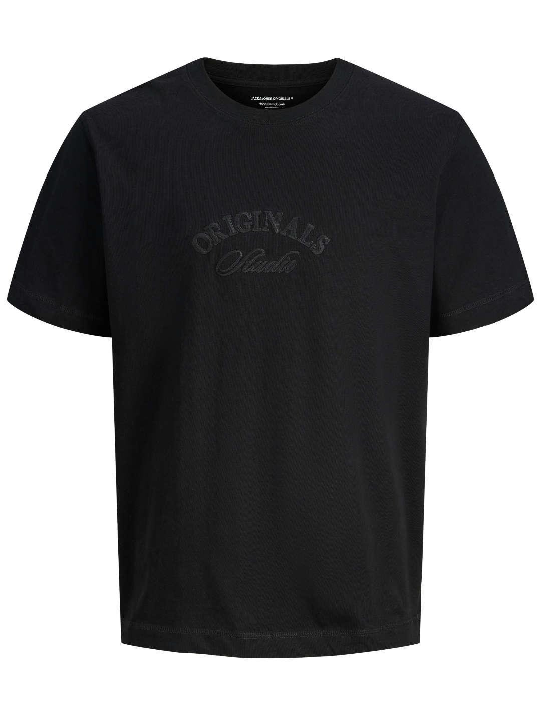 Camiseta Jack&Jones Bleecker negro manga corta de hombre