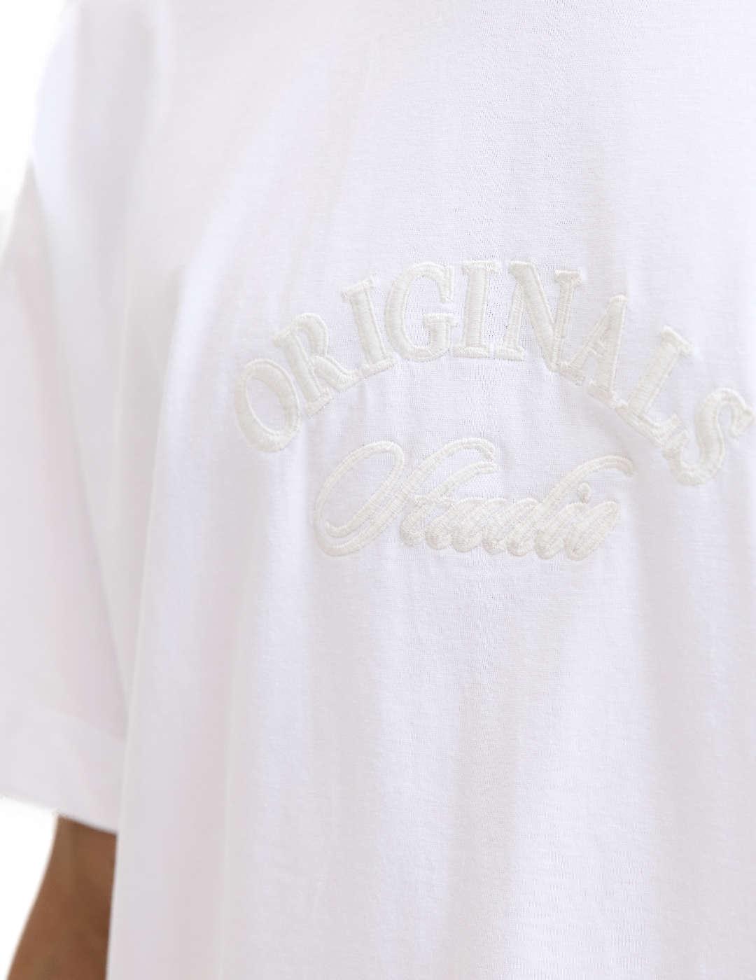 Camiseta Jack&Jones Bleecker blanco manga corta para hombre