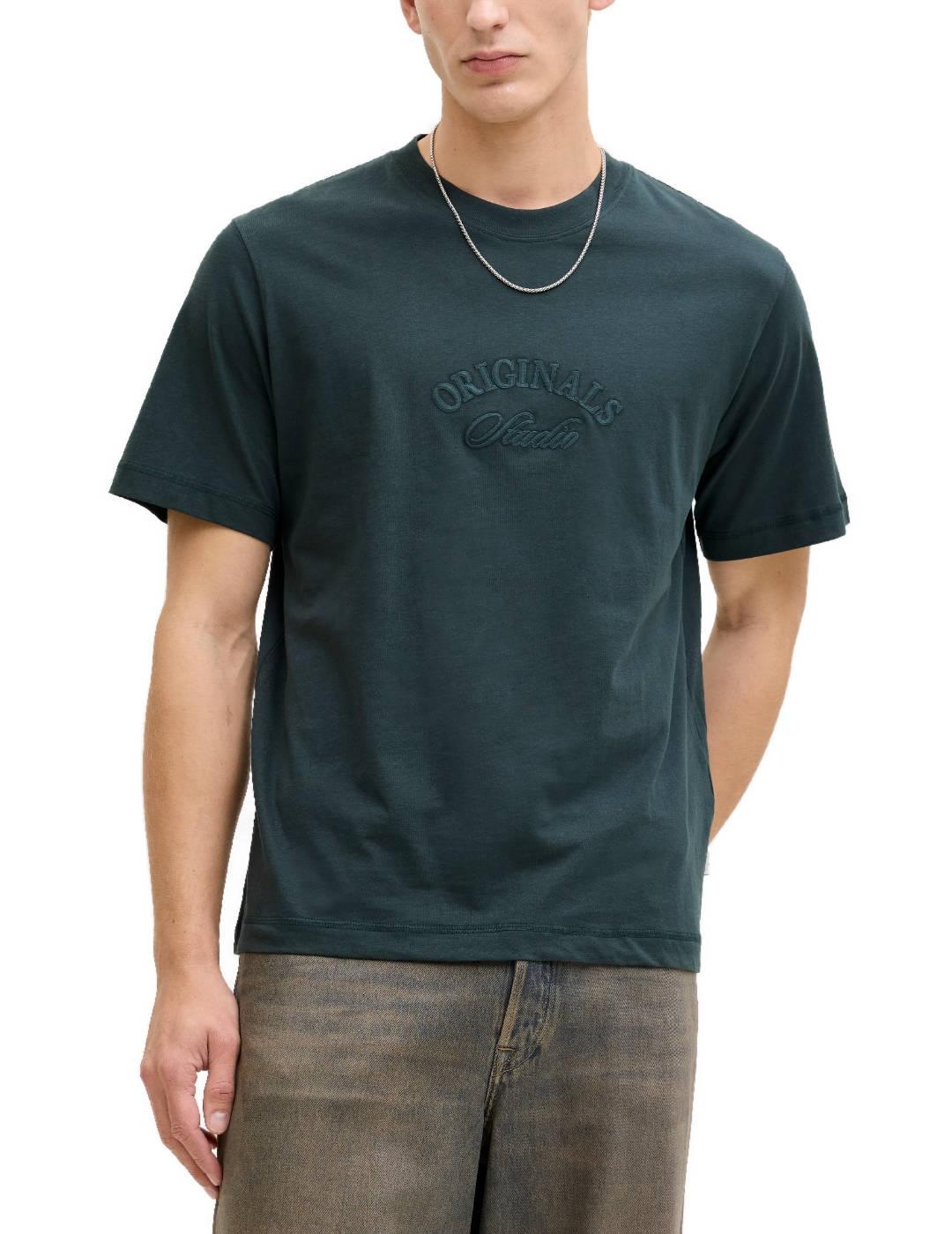 Camiseta Jack&Jones Bleecker verde manga corta para hombre
