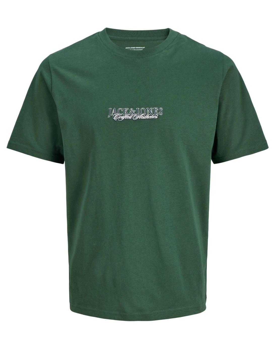 Camiseta Jack&Jones Bleecker verde manga corta para hombre
