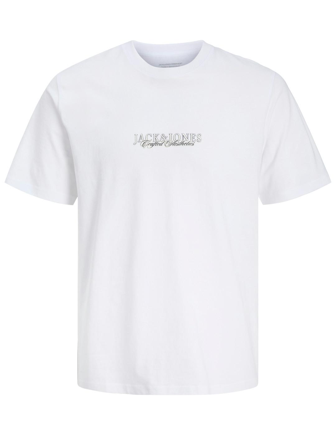 Camiseta Jack&Jones Bleecker blanco manga corta de hombre
