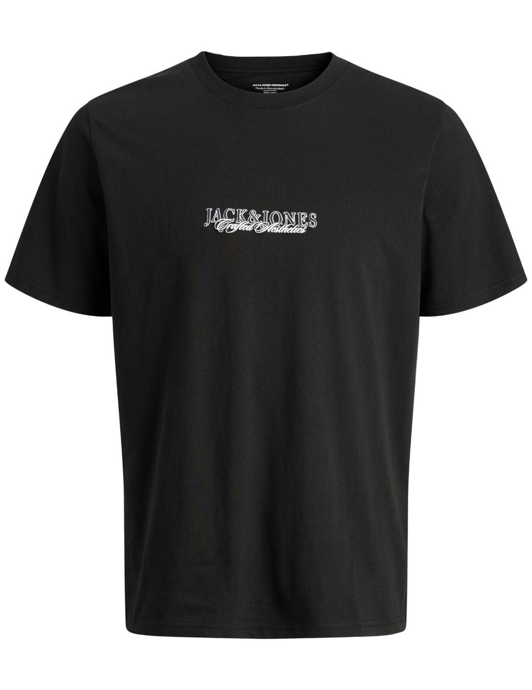 Camiseta Jack&Jones Bleecker negro manga corta de hombre