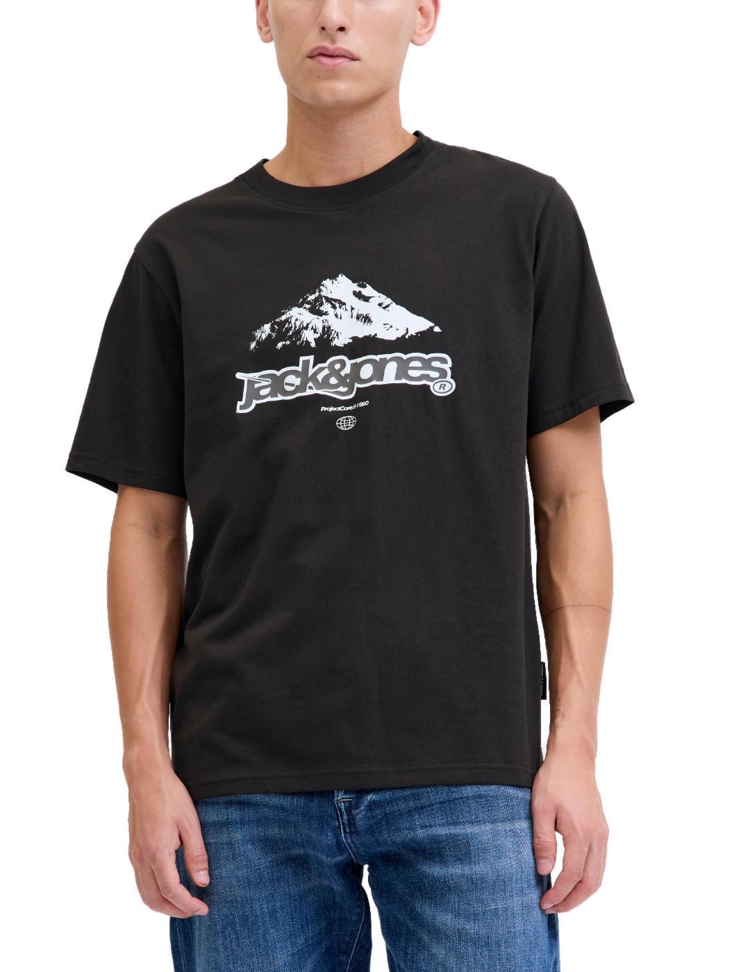 Camiseta Jack & Jones Flare negro para hombre