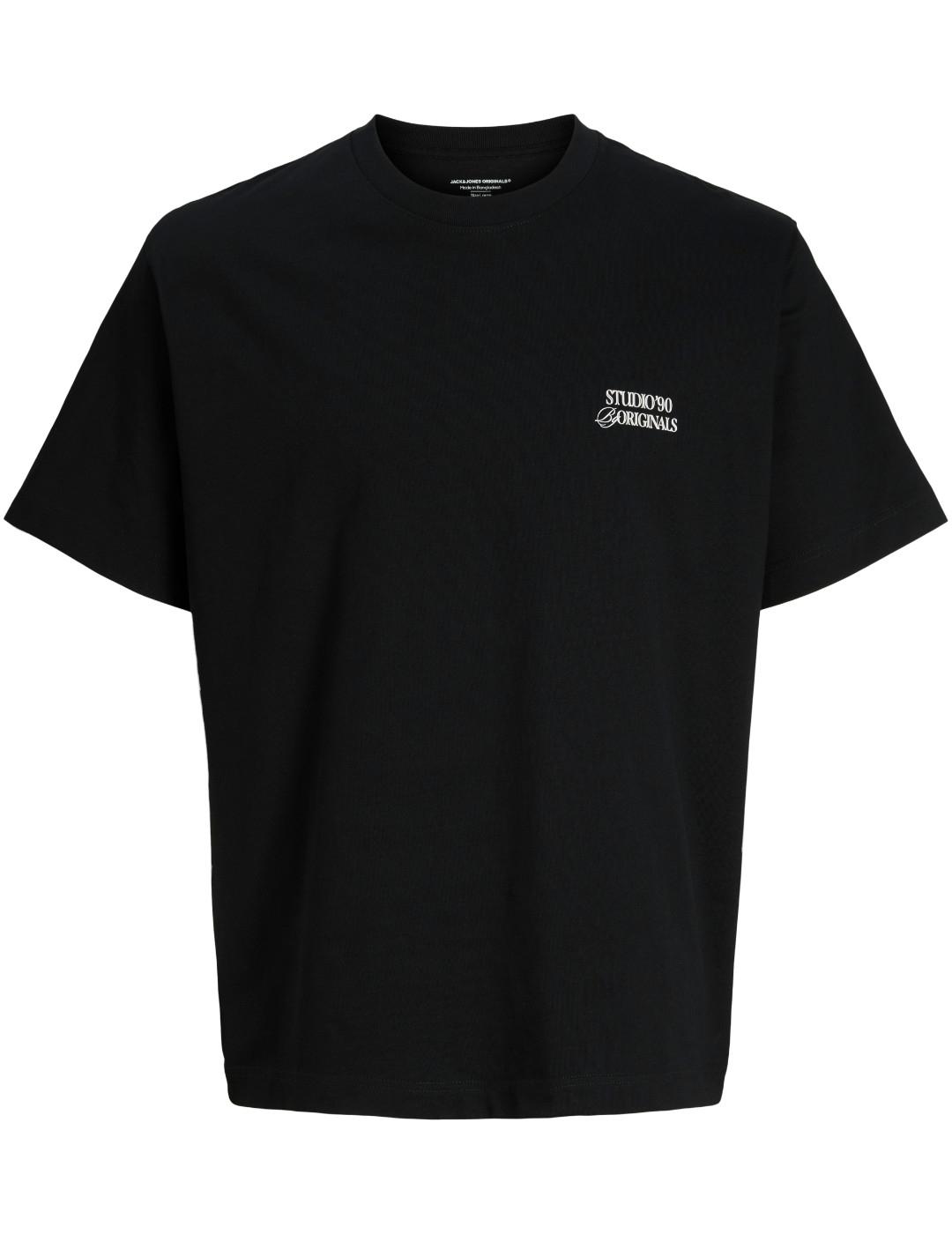 Camiseta Jack&Jones Grand negro manga corta de hombre