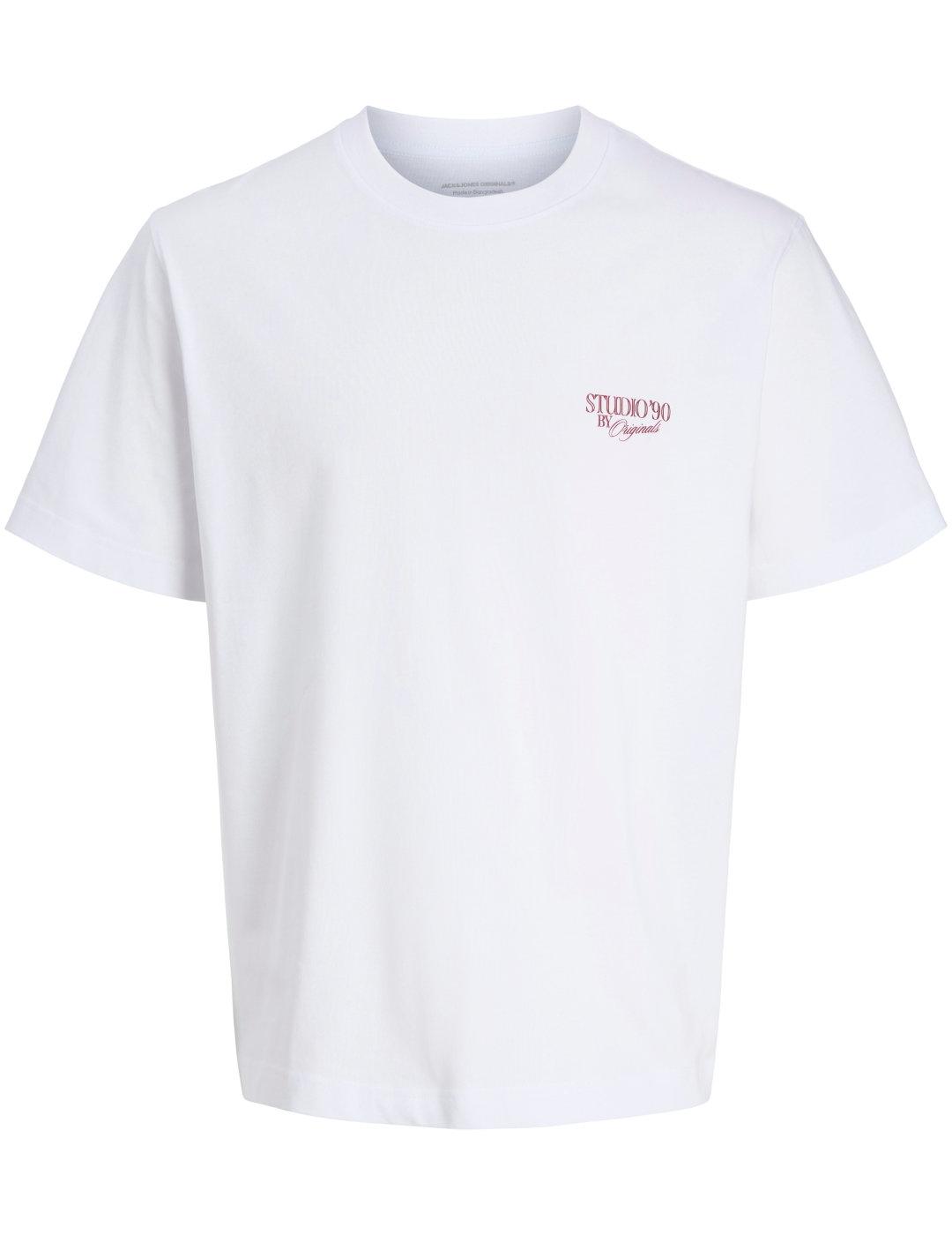 Camiseta Jack&Jones Grand blanca manga corta de hombre