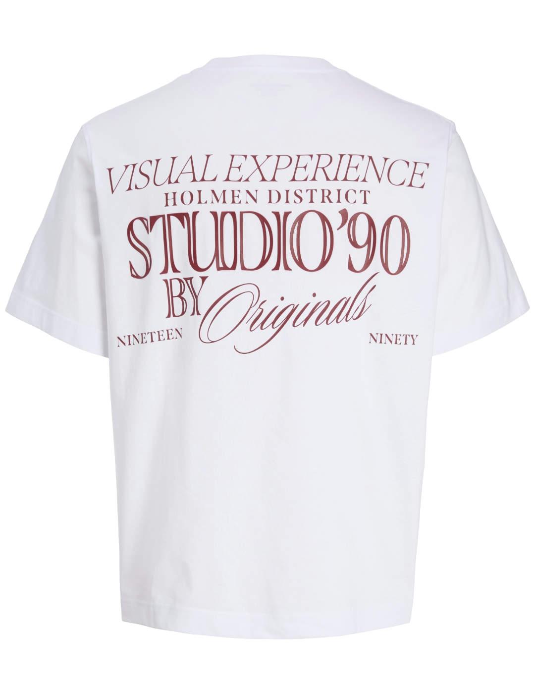 Camiseta Jack&Jones Grand blanca manga corta de hombre