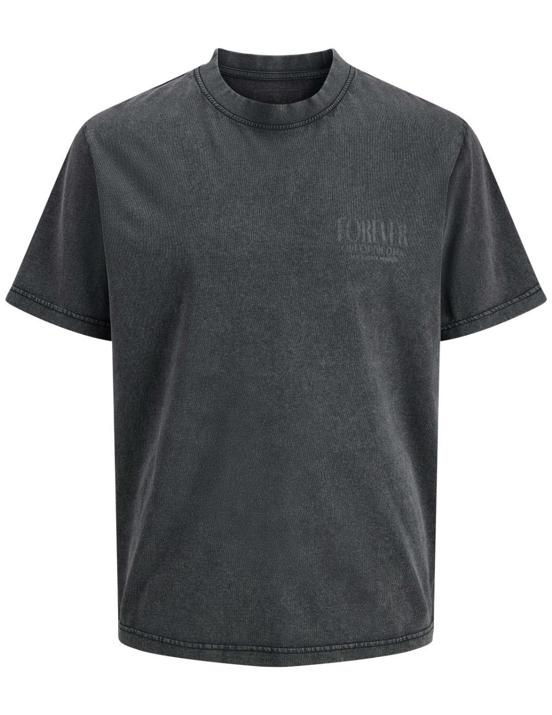 Camiseta Jack&Jones Bludenver negro dibujo espalda de hombre