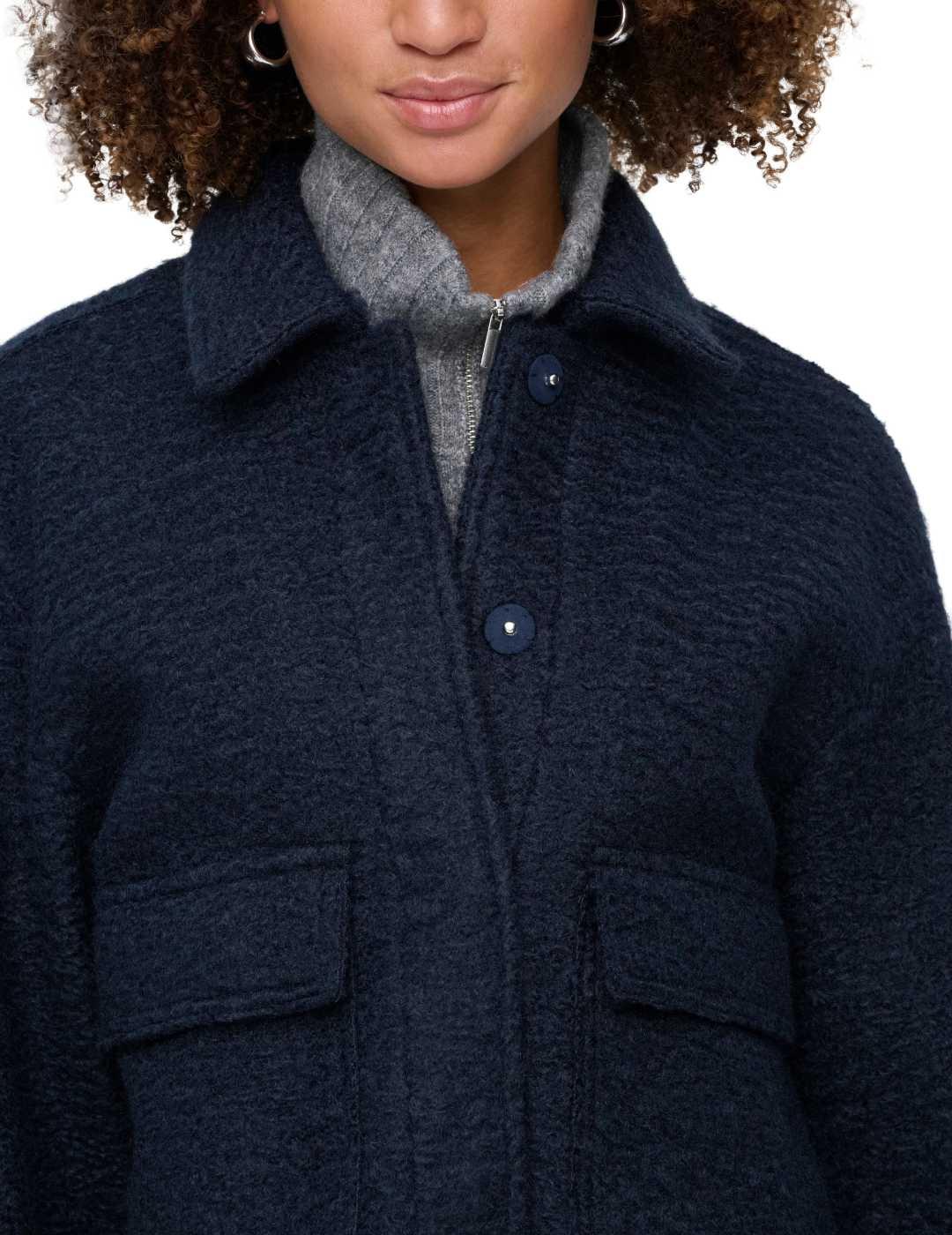 Chaqueta Only Sanne azul marino cropped para mujer