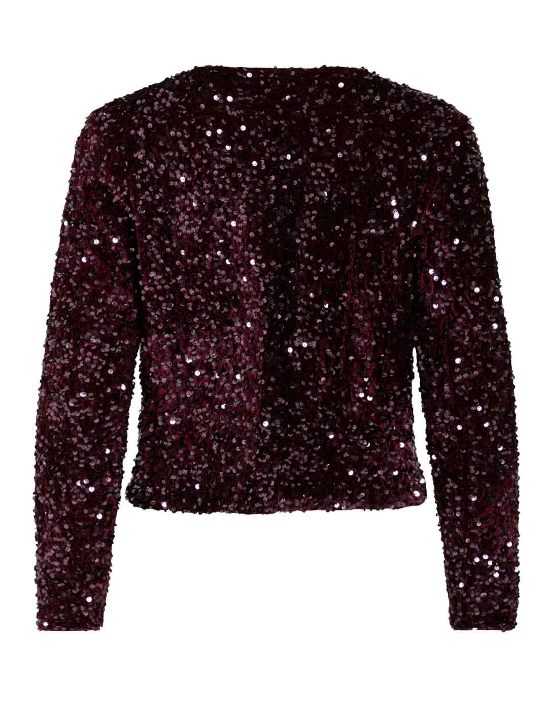 Cárdigan Vila Faith granate lentejuelas para mujer