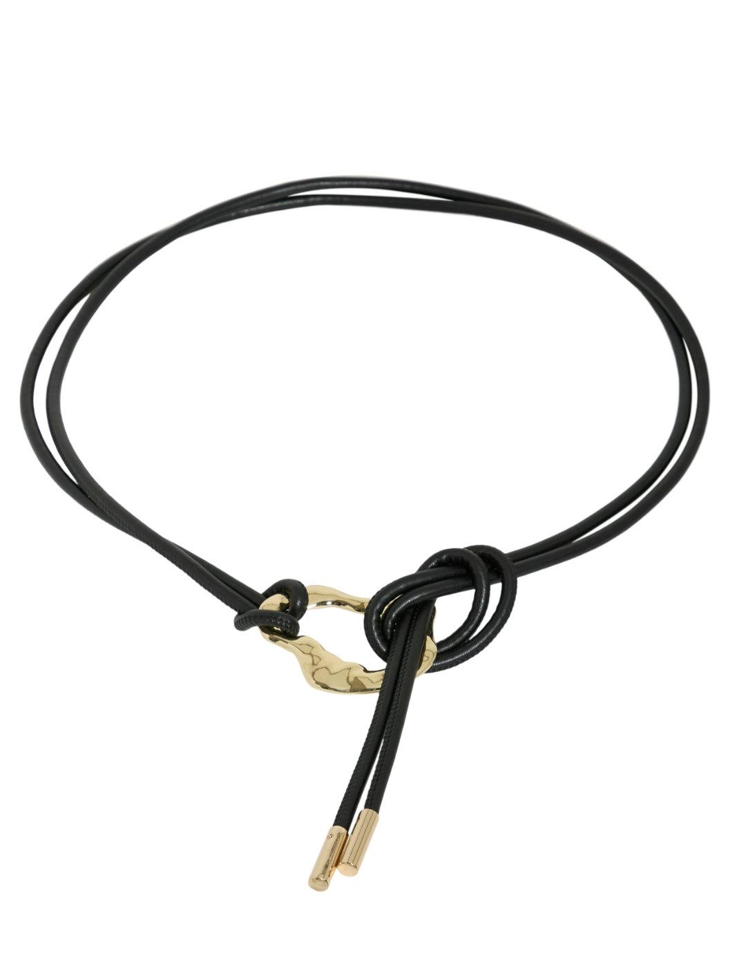 Cinturón Vila Hayley con detalles dorados negro de mujer