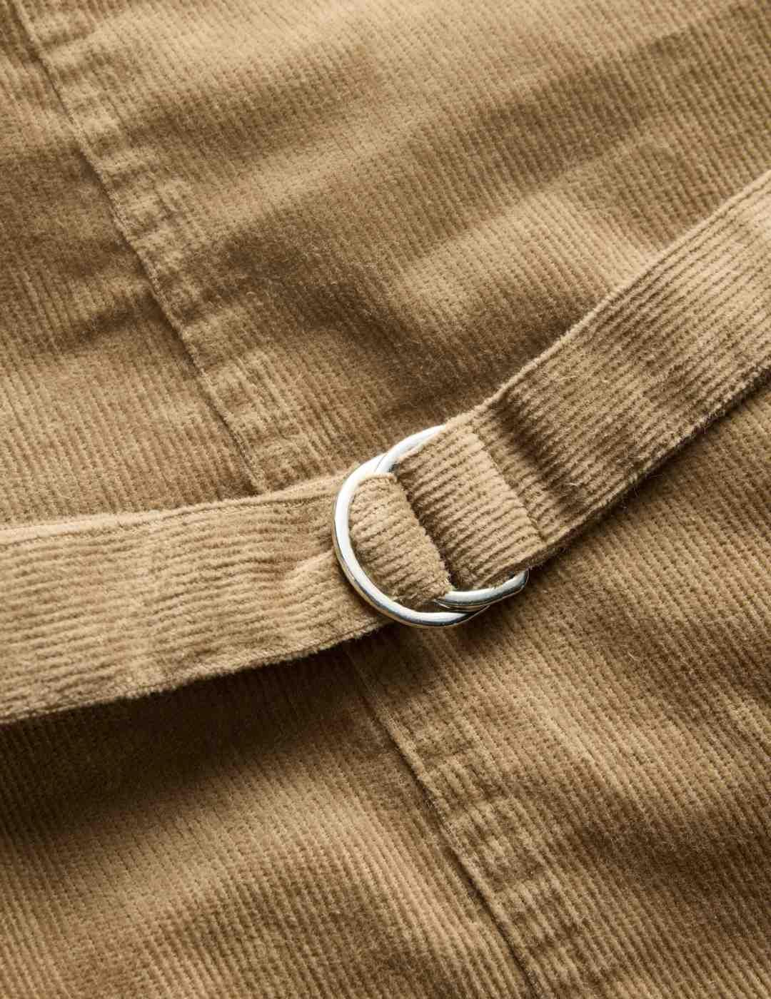 Vestido JJXX Gelly pichi camel pana corto para mujer