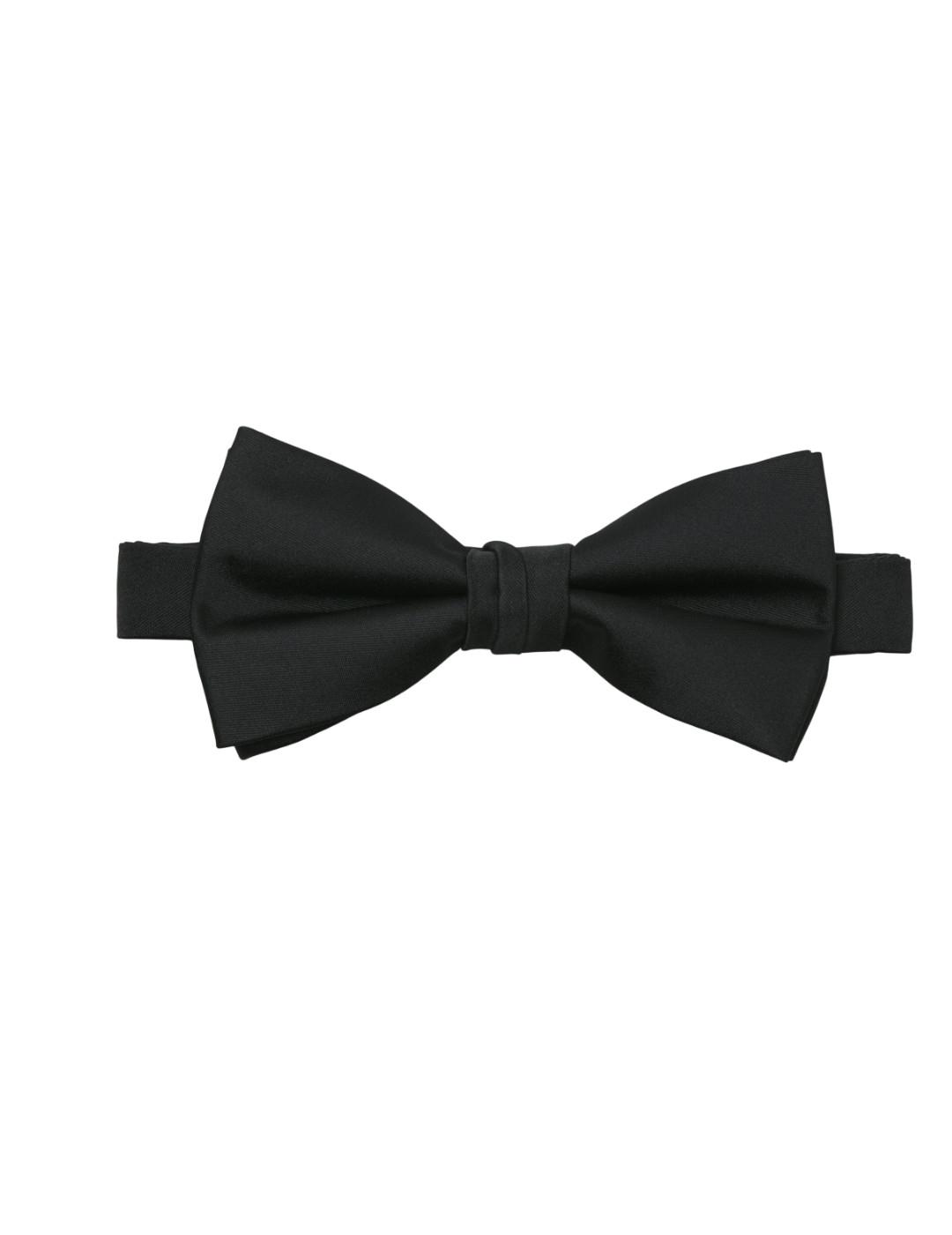 Pajarita Jack&Jones Solid negra ajustable para hombre