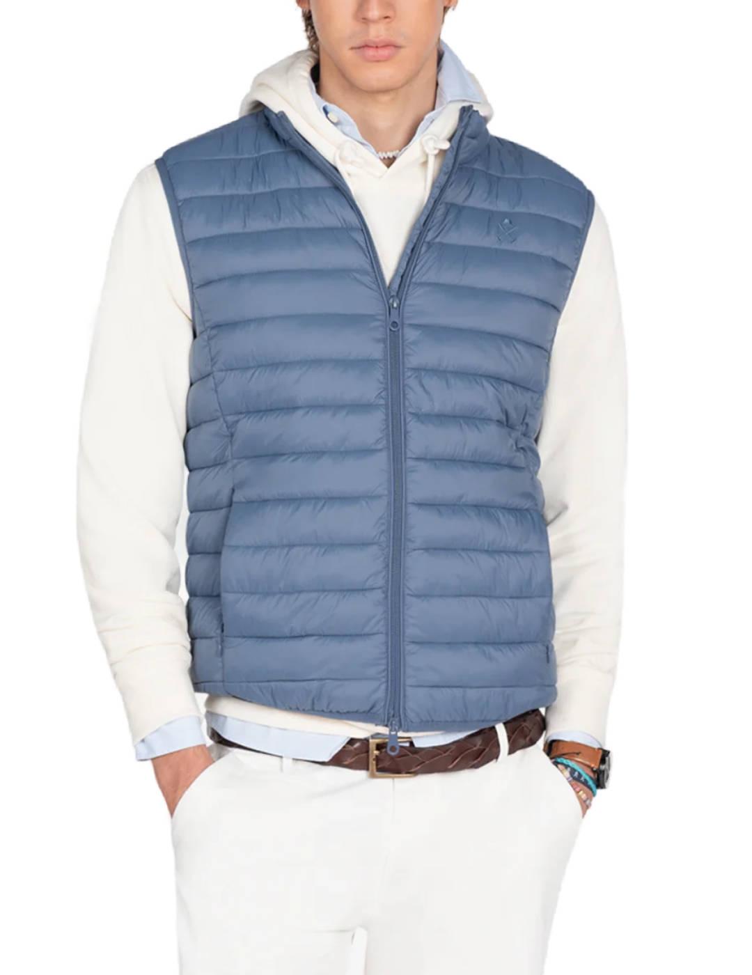 Chaleco Harper&Neyer Icon azul guateado para hombre