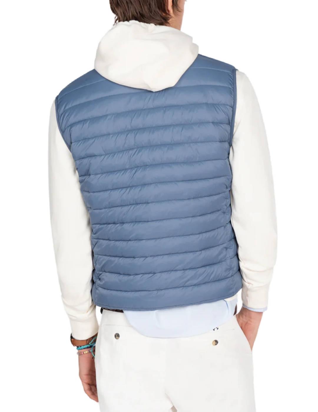 Chaleco Harper&Neyer Icon azul guateado para hombre