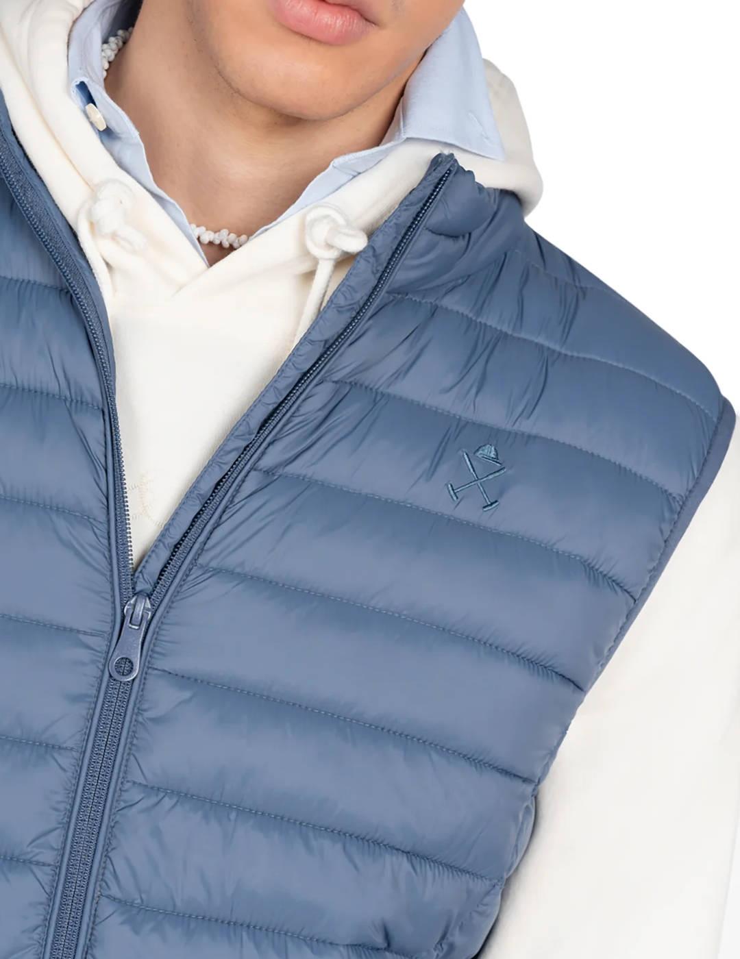 Chaleco Harper&Neyer Icon azul guateado para hombre