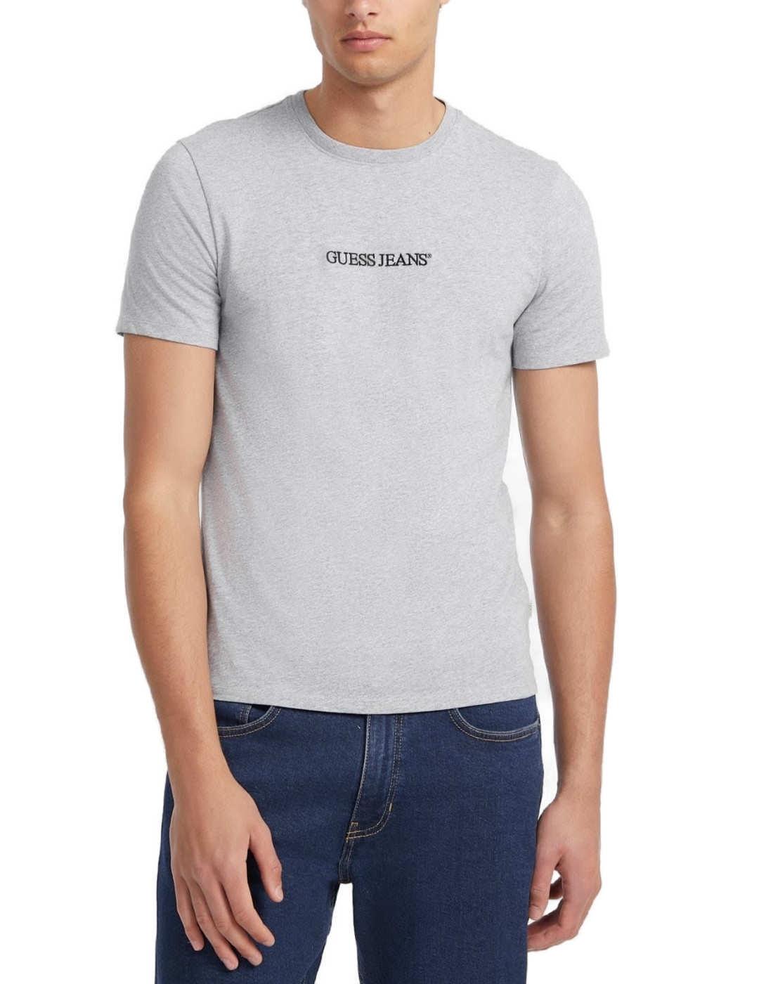 Camiseta Guess Jeans Slim gris manga corta para hombre
