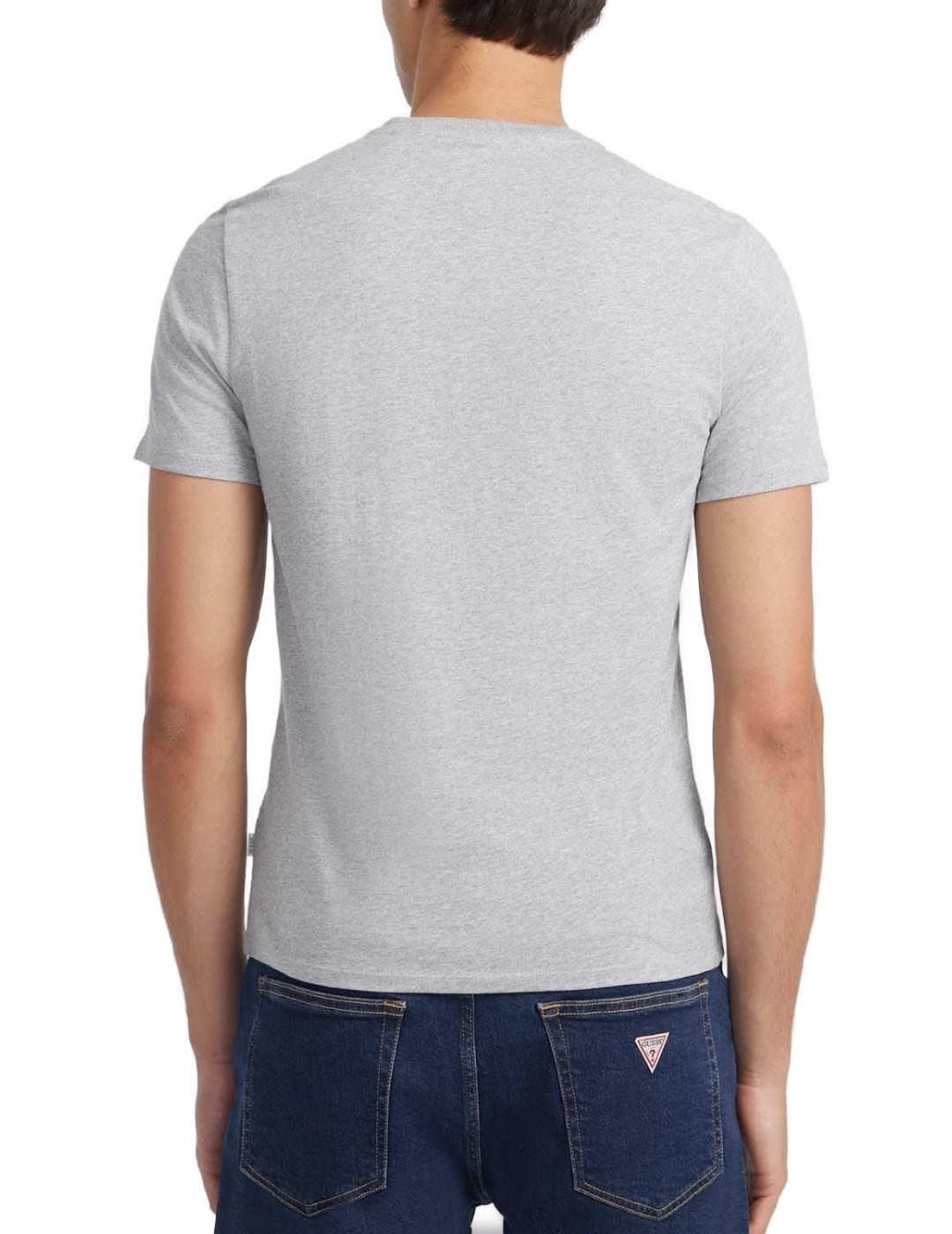 Camiseta Guess Jeans Slim gris manga corta para hombre