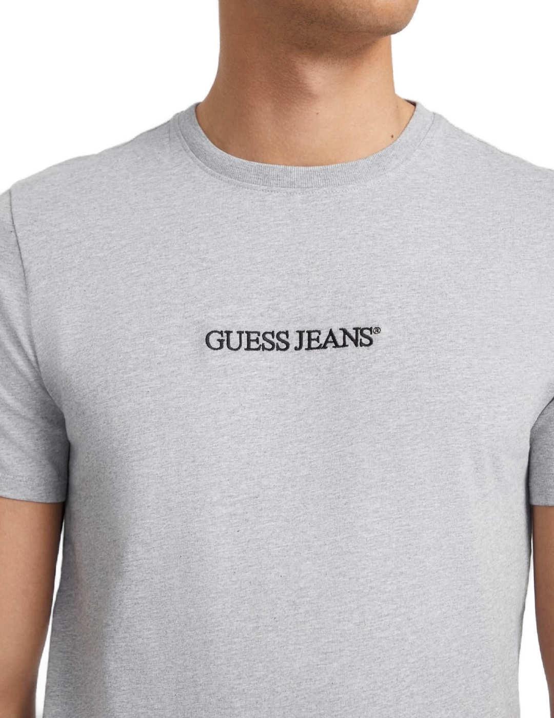 Camiseta Guess Jeans Slim gris manga corta para hombre