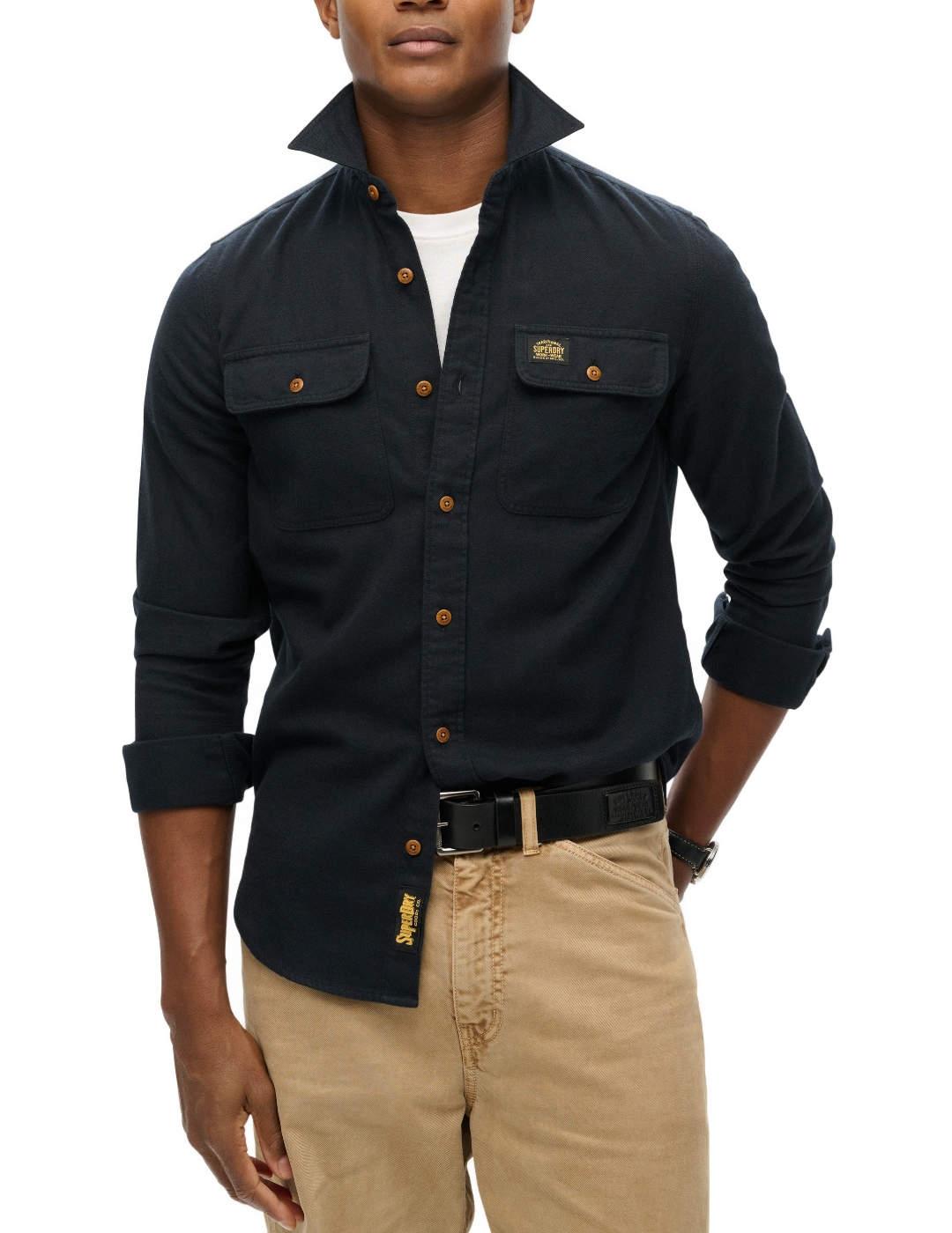 Sobrecamisa Superdry Trailsman azul oscuro para hombre