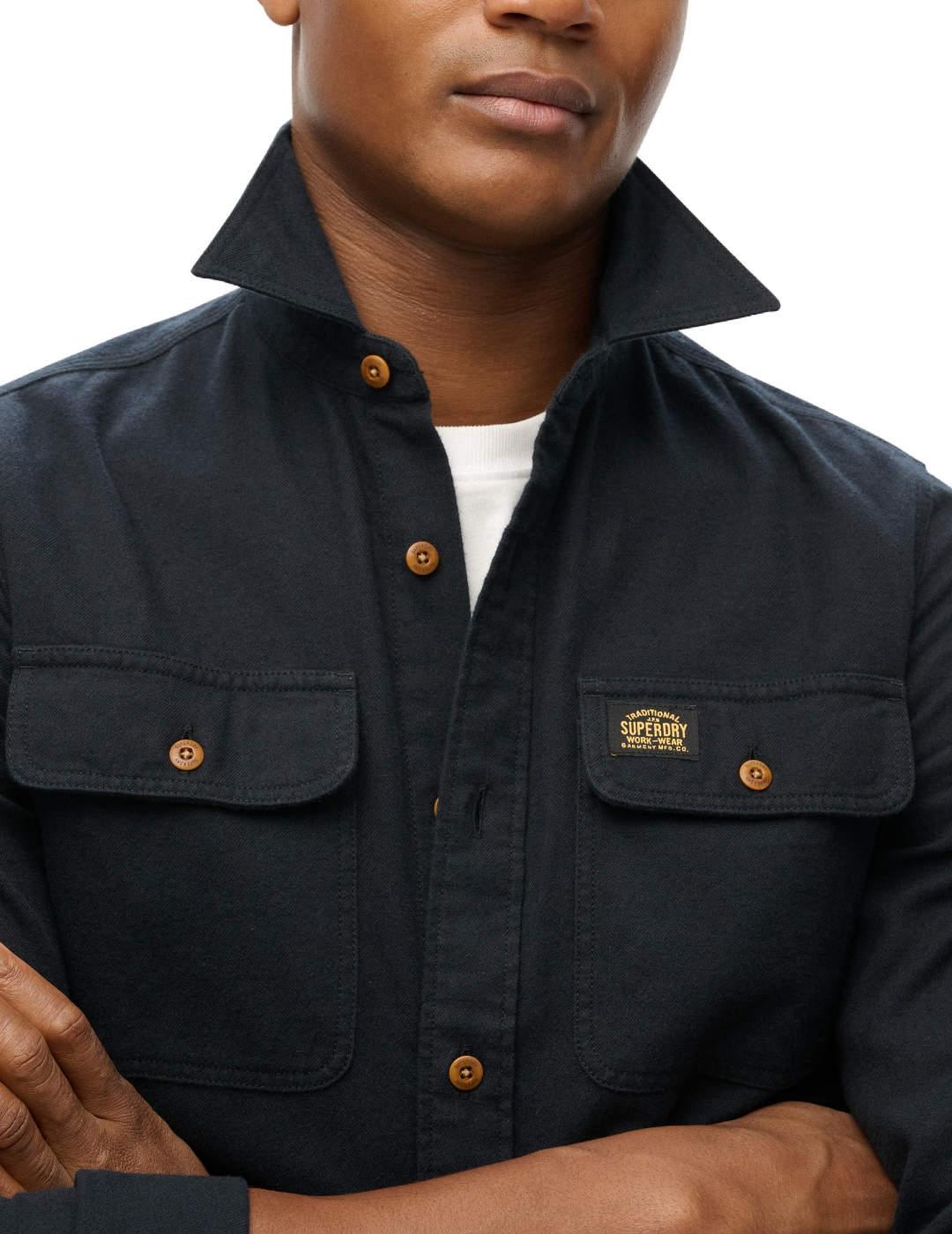 Sobrecamisa Superdry Trailsman azul oscuro para hombre