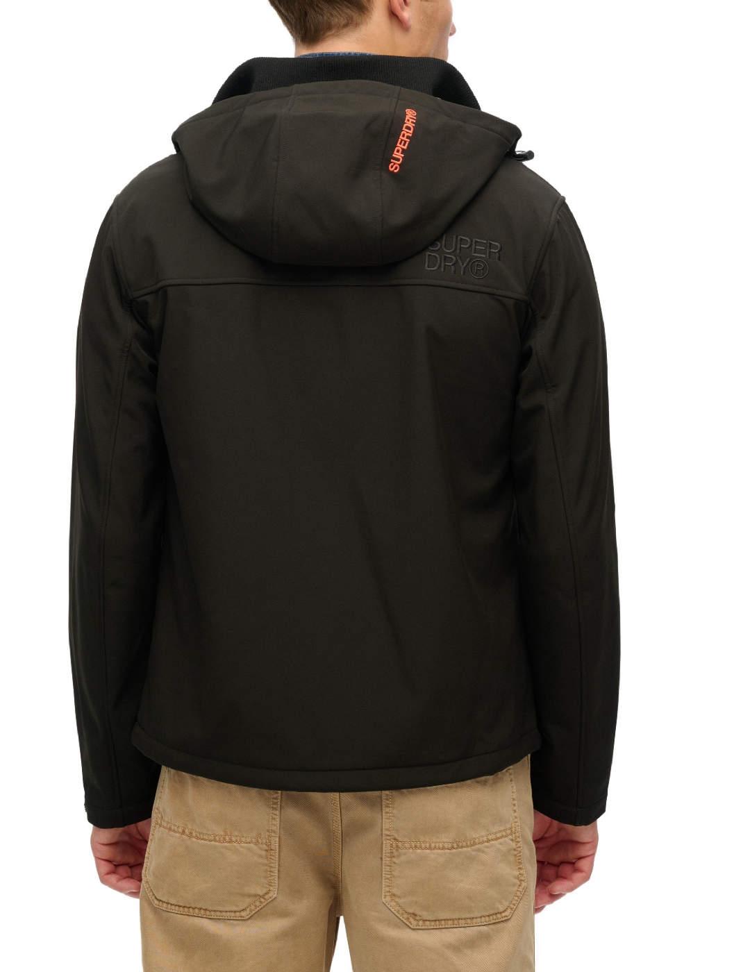 Chaqueta Superdry Trekker negro forro polar para hombre
