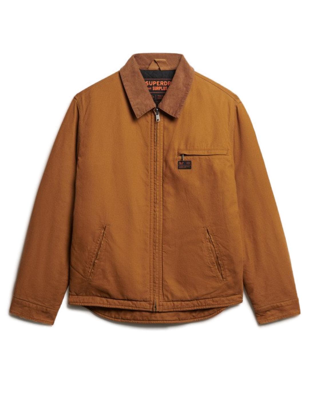 Chaqueta Superdry Ranch corte ajustado marrón para hombre