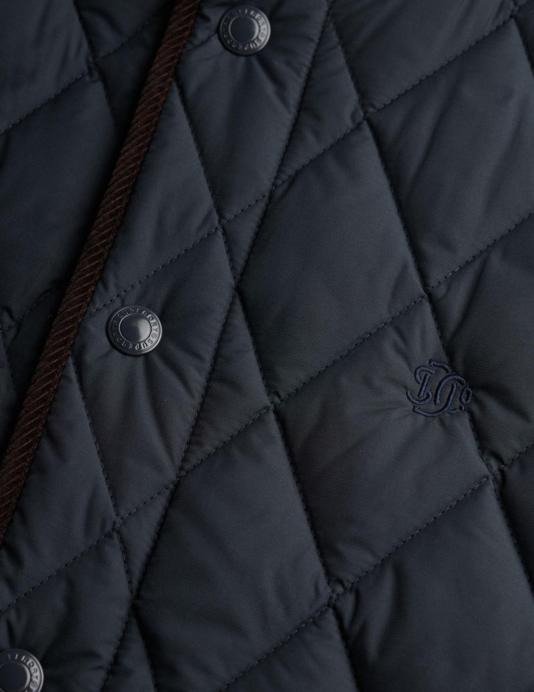 Chaleco Superdry Gilet corte entallado marino para hombre