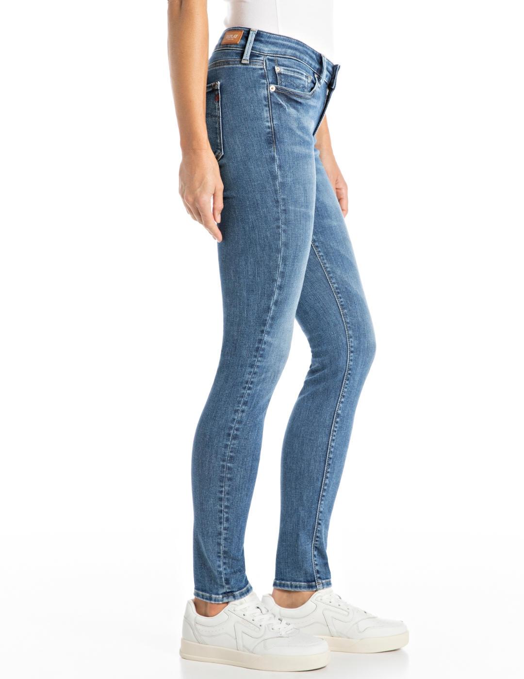 Vaquero Replay New Luz azul claro skinny fit para mujer