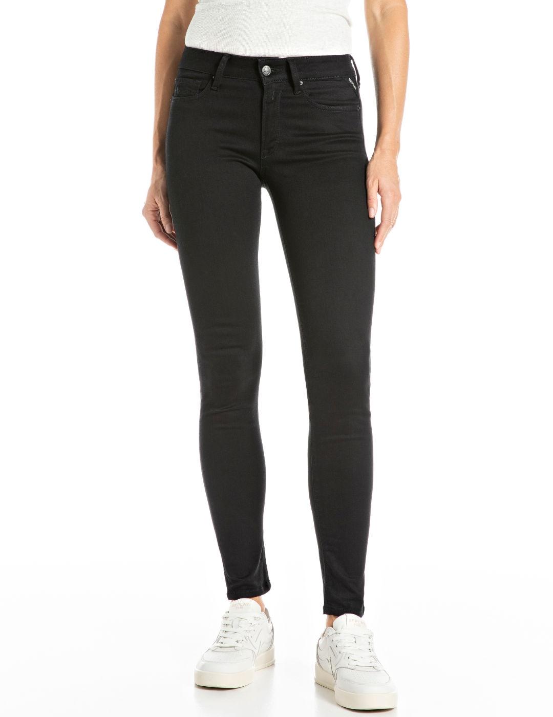 Vaquero Replay New Luz skinny fit negro para mujer