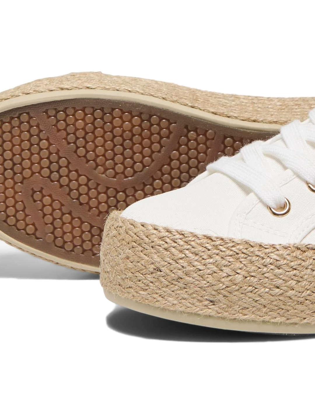 Zapatilla Only Lida beige plataforma de yute para mujer