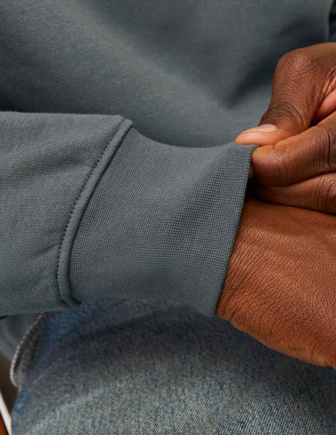 Sudadera Jack&Jones Vestrebro gris sin capucha para hombre