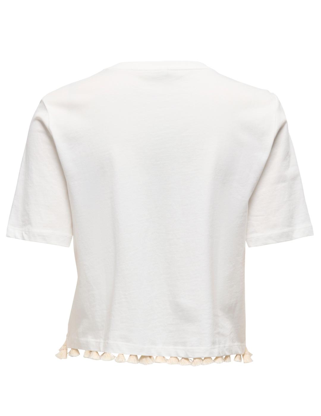 Camiseta Only Filippa blanco manga corta para mujer
