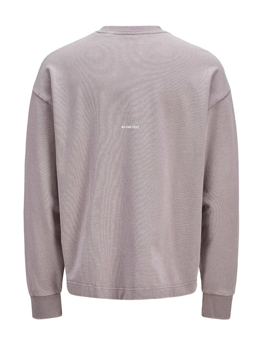 Sudadera Jack&Jones Interlude lila sin capucha para hombre