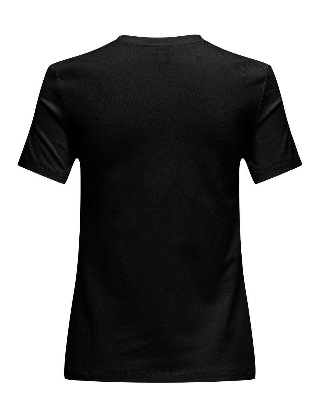 Camiseta Only Filippa negro manga corta para mujer