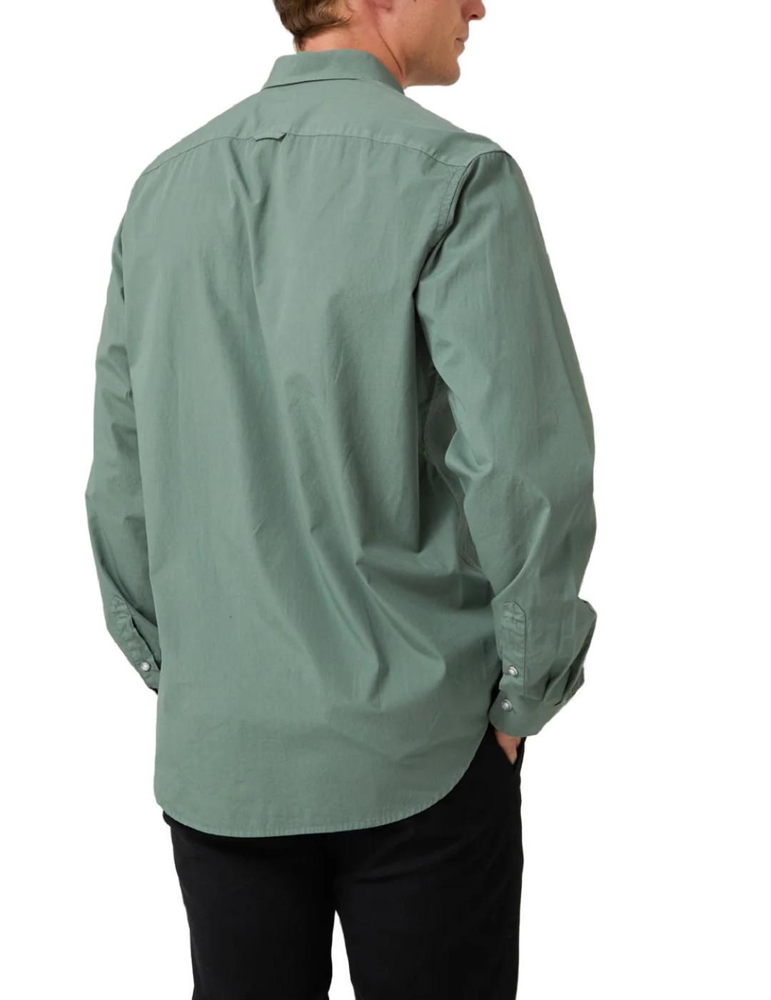 Camisa Altonadock verde oscuro slim fit para hombre