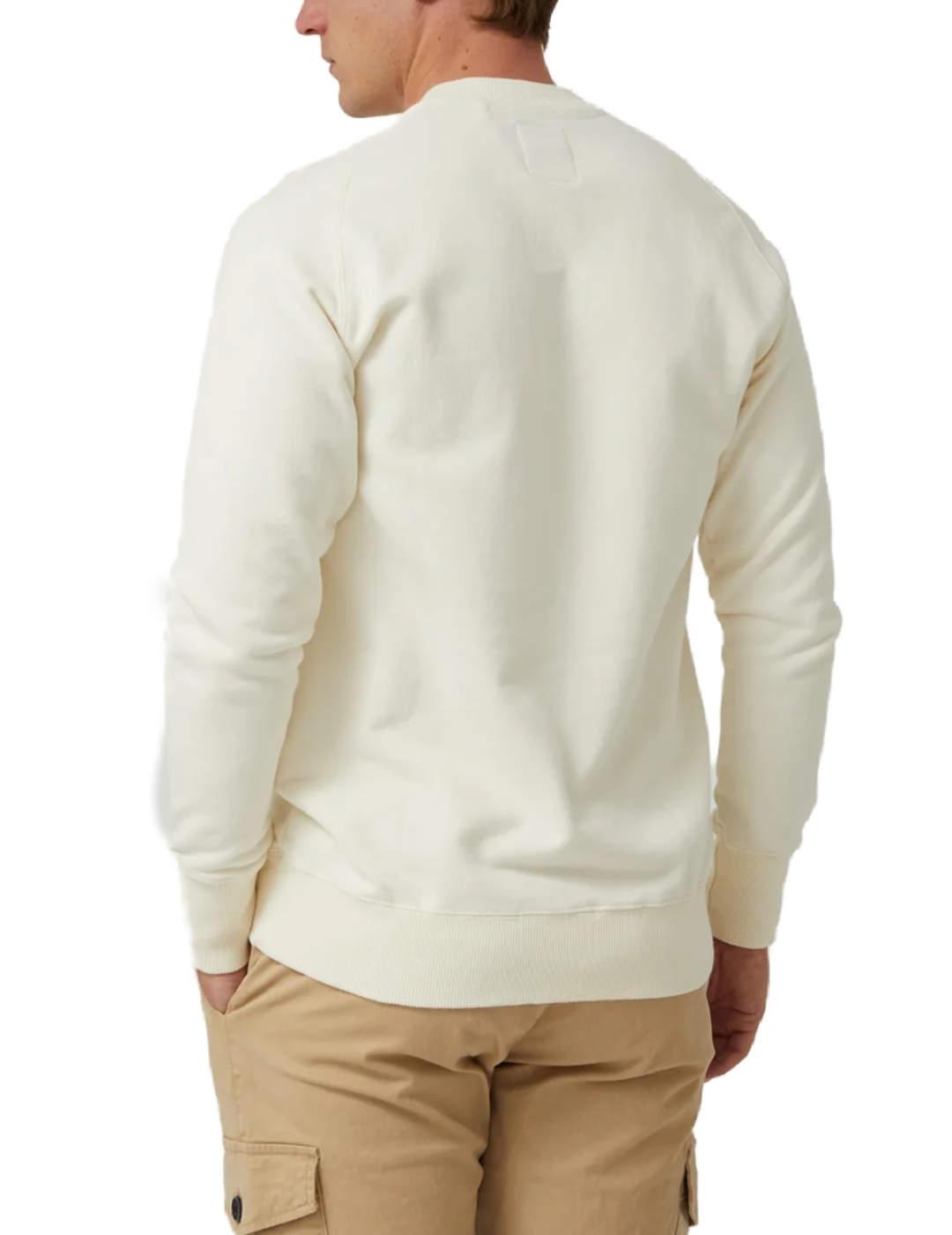 Sudadera Altonadock beige dibujo marinero para hombre