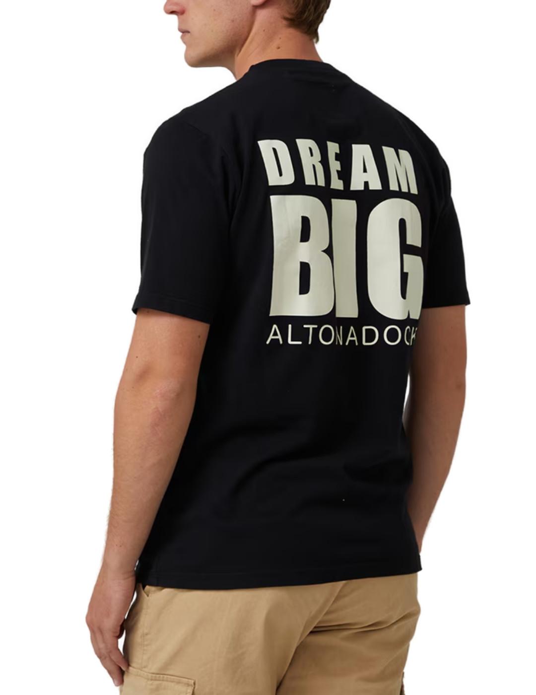 Camiseta Altonadock Resistant estampada negra hombre