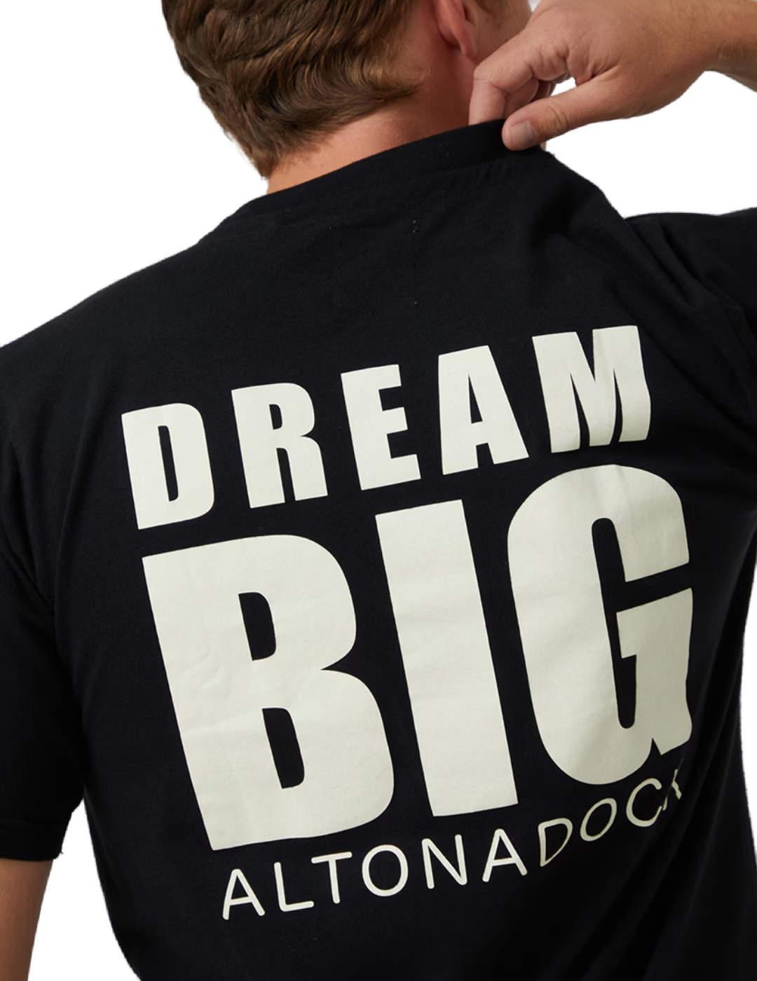 Camiseta Altonadock Resistant estampada negra hombre