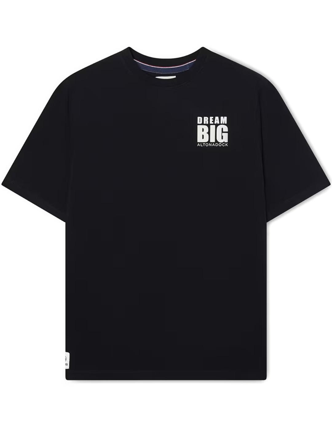 Camiseta Altonadock Resistant estampada negra hombre