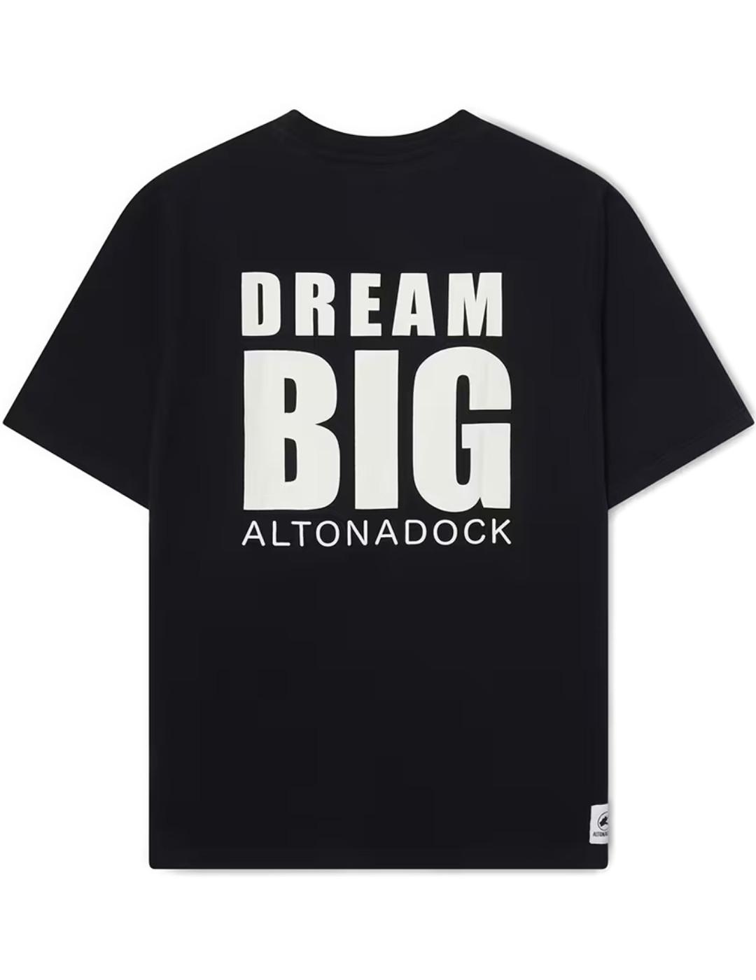 Camiseta Altonadock Resistant estampada negra hombre