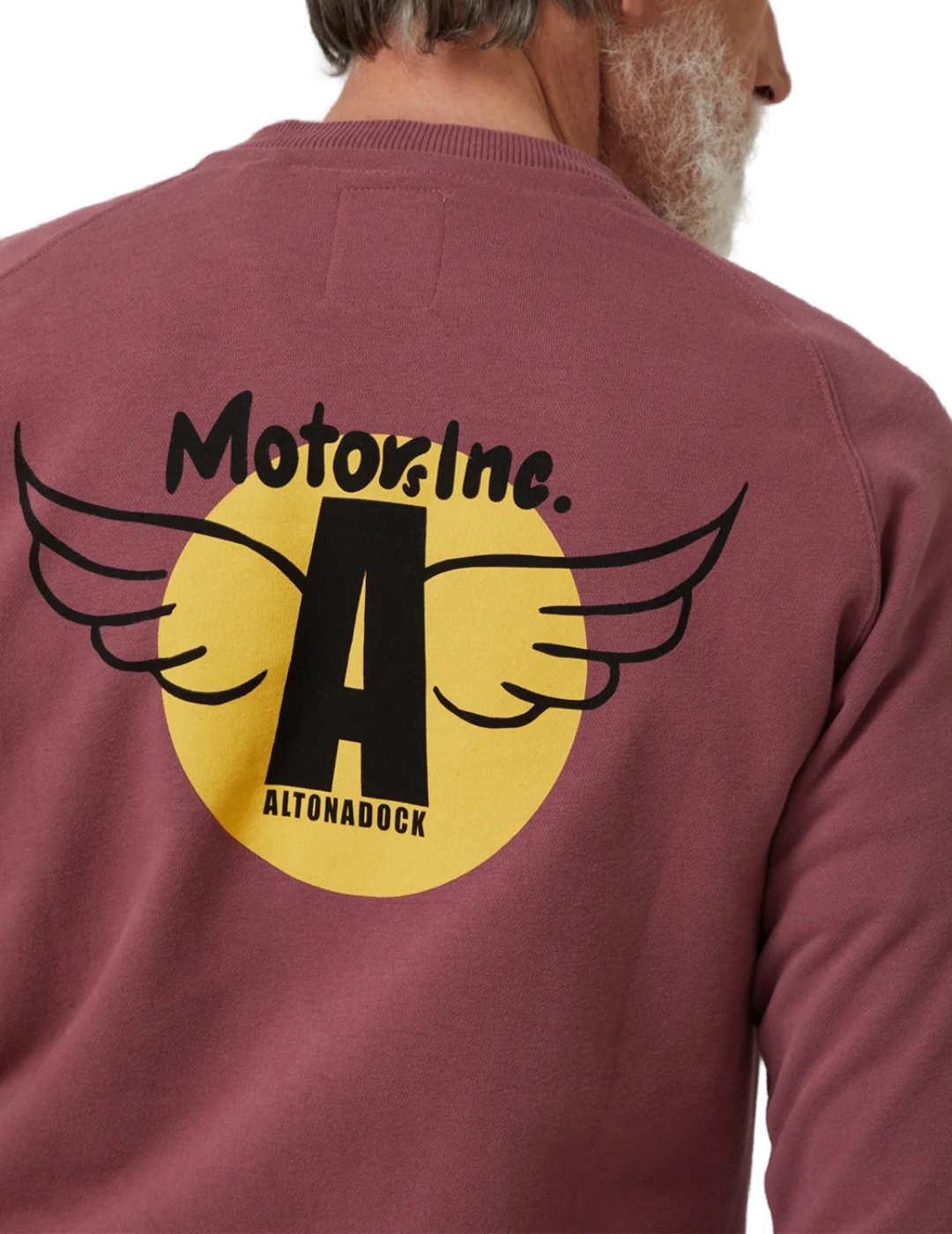 Sudadera Altonadock Motors Inc granate para hombre