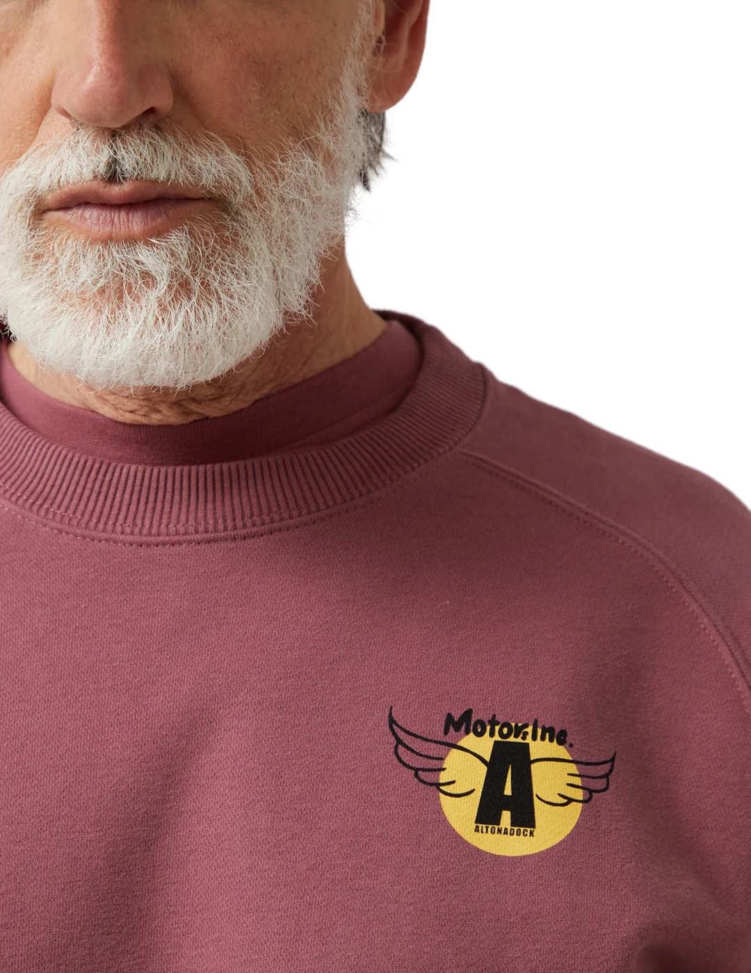 Sudadera Altonadock Motors Inc granate para hombre