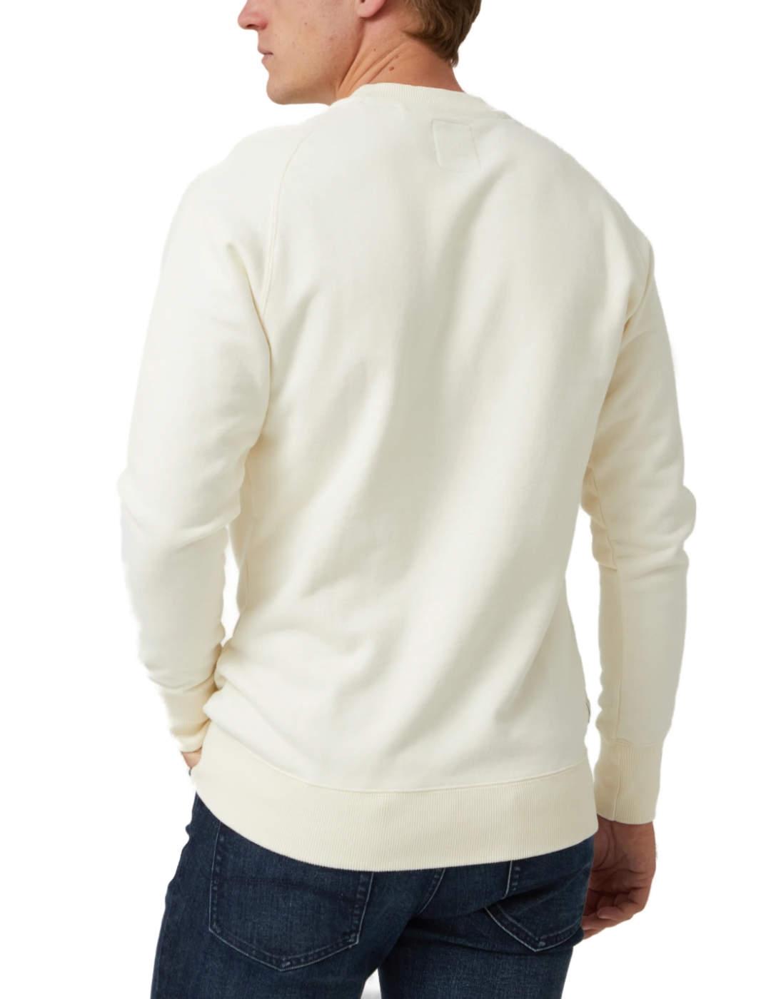 Sudadera Altonadock dibujo casco beige para hombre