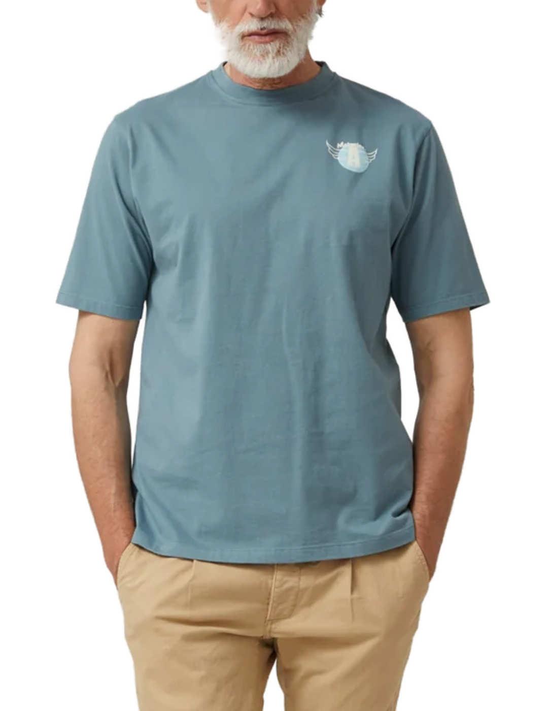 Camiseta Altonadock verde Motors Inc manga corta para hombre