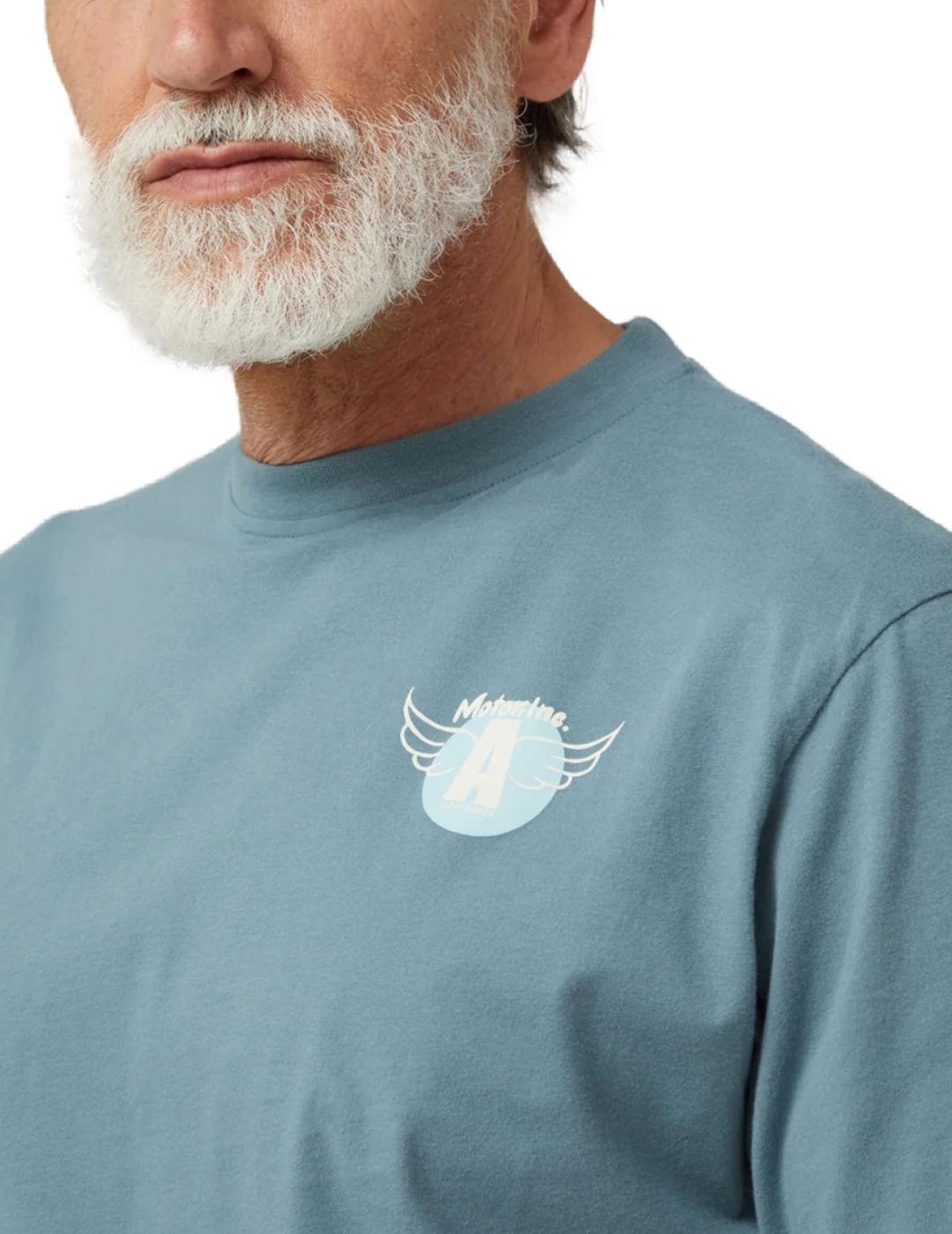 Camiseta Altonadock verde Motors Inc manga corta para hombre