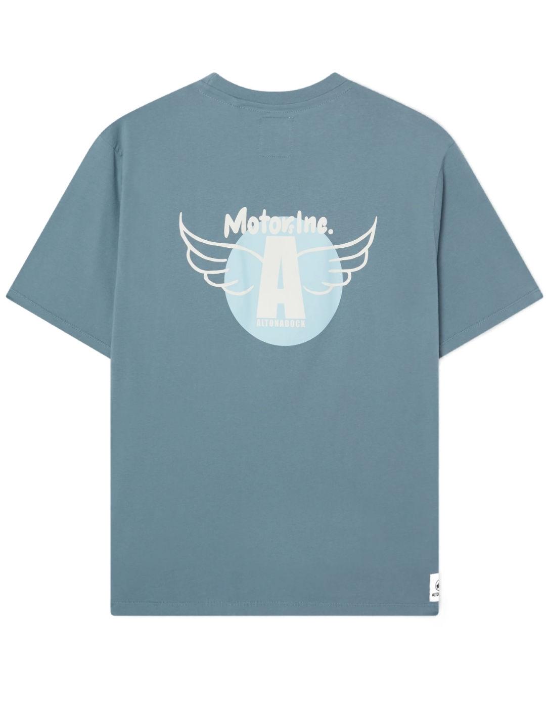 Camiseta Altonadock verde Motors Inc manga corta para hombre