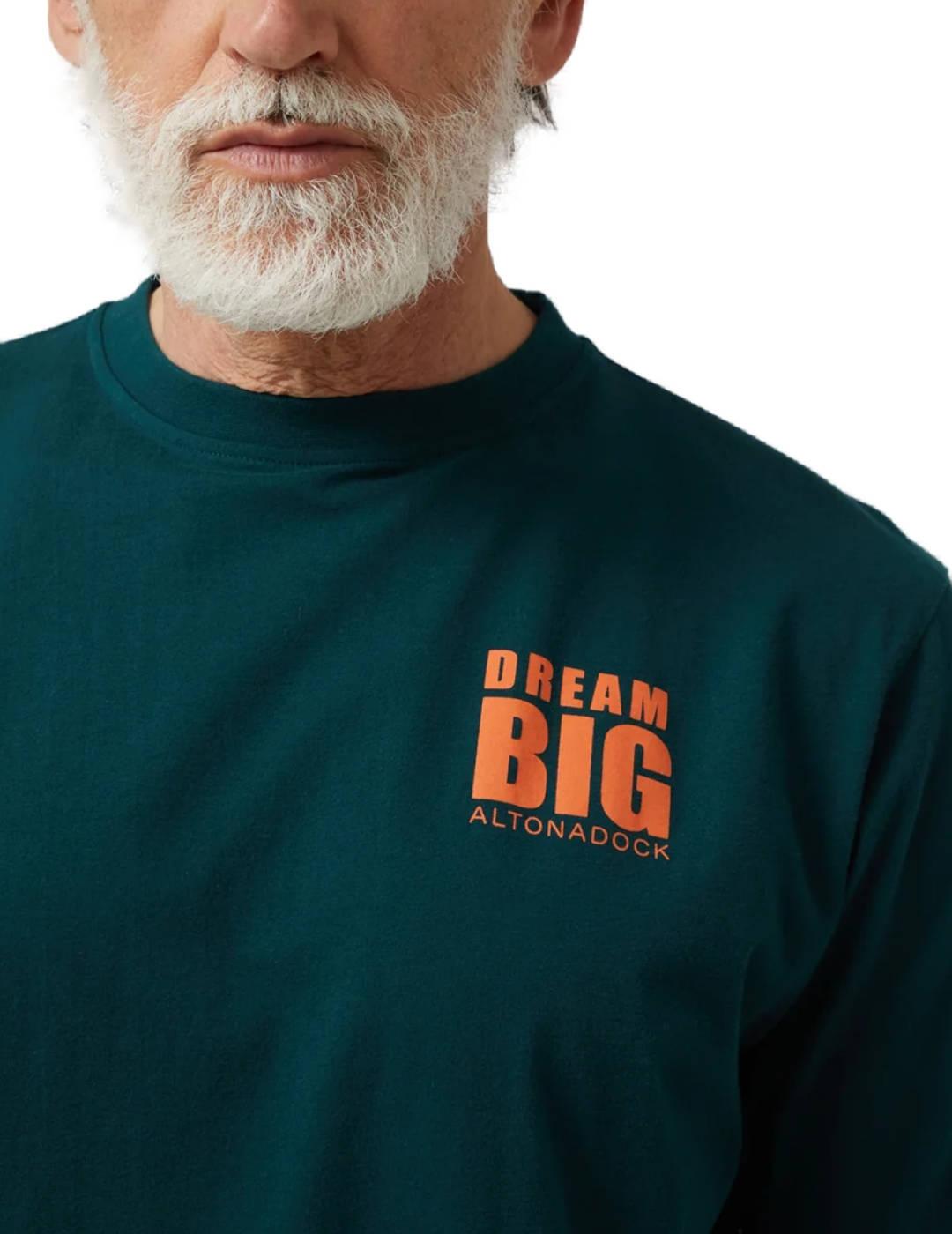 Camiseta Altonadock Dream Big verde para hombre