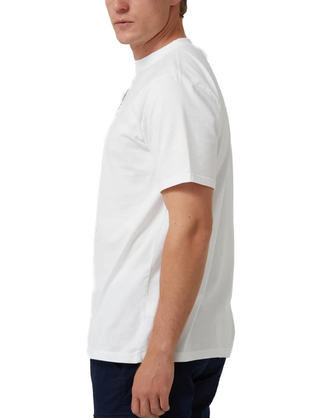 Camiseta Altonadock Cozy Winter blanca manga corta de hombre
